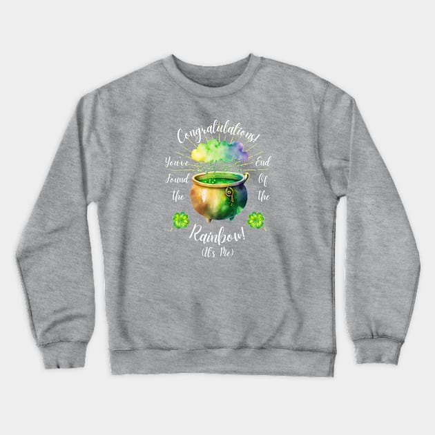 End Of The Rainbow Crewneck Sweatshirt by LylaLace Studio